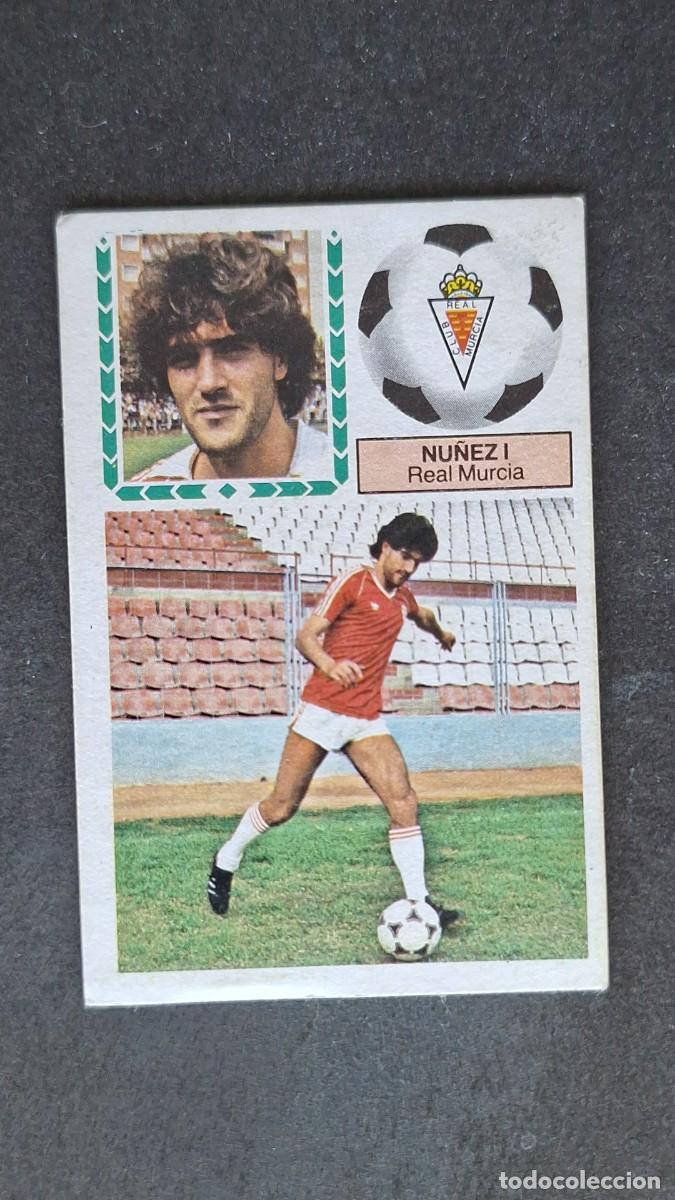 Cromos de F&uacute;tbol: L4 NU&Ntilde;EZ I REAL MURCIA LIGA ESTE 1983 1984 83 84 DESPEGADO RECUPERADO