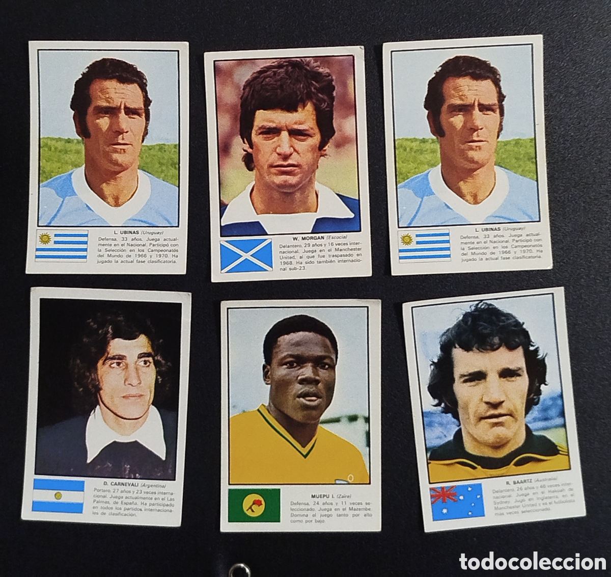 Cromos de F&uacute;tbol: LOTE 6 CROMOS M&Uacute;NICH 74 WORLD CUP COPA DEL MUNDO MUNCHEN