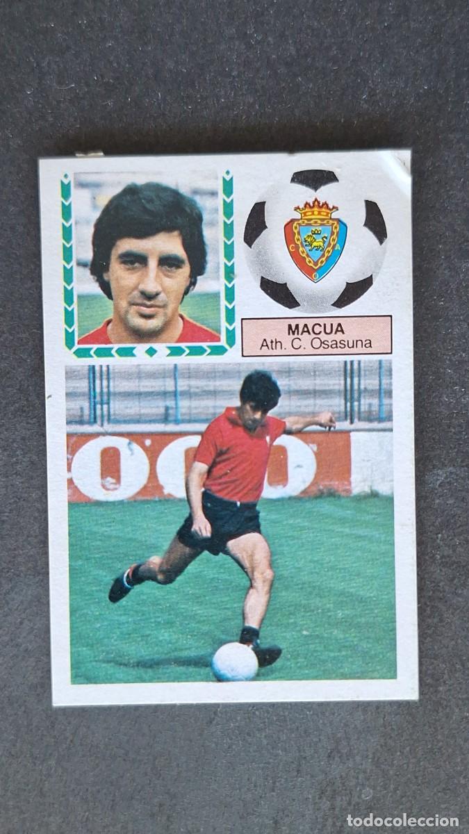 Cromos de F&uacute;tbol: L4 MACUA C. A. OSASUNA LIGA ESTE 1983 1984 83 84 DESPEGADO RECUPERADO