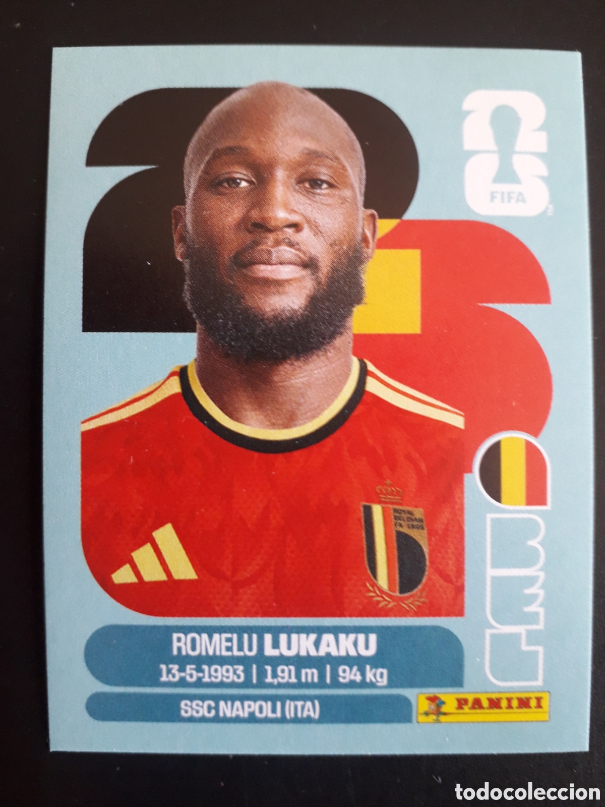 Football Stickers: LUKAKU B&Eacute;LGICA BEL 20 MUNDIAL F&Uacute;TBOL 2026 FIFA WORLD CUP PANINI SIN PEGAR PEDIDO M&Iacute;NIMO 3&euro;