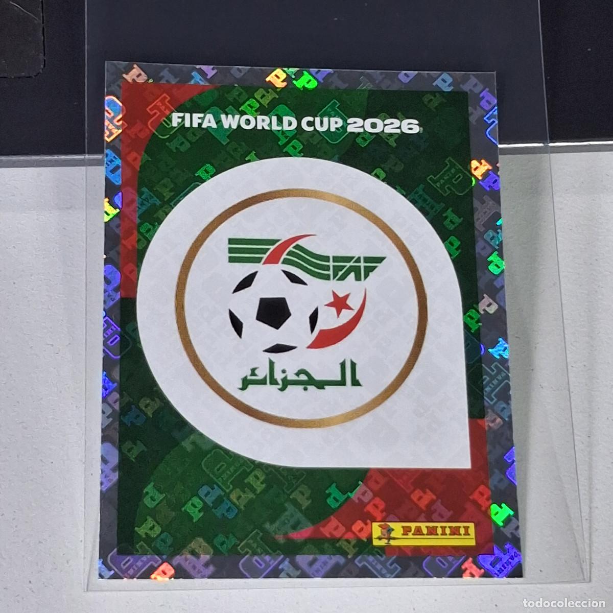 Football Stickers: A40 ALG1 EMBLEM ESCUDO 1 ARGELIA ALG MUNDIAL FIFA WORLD CUP 2026 STICKER PANINI