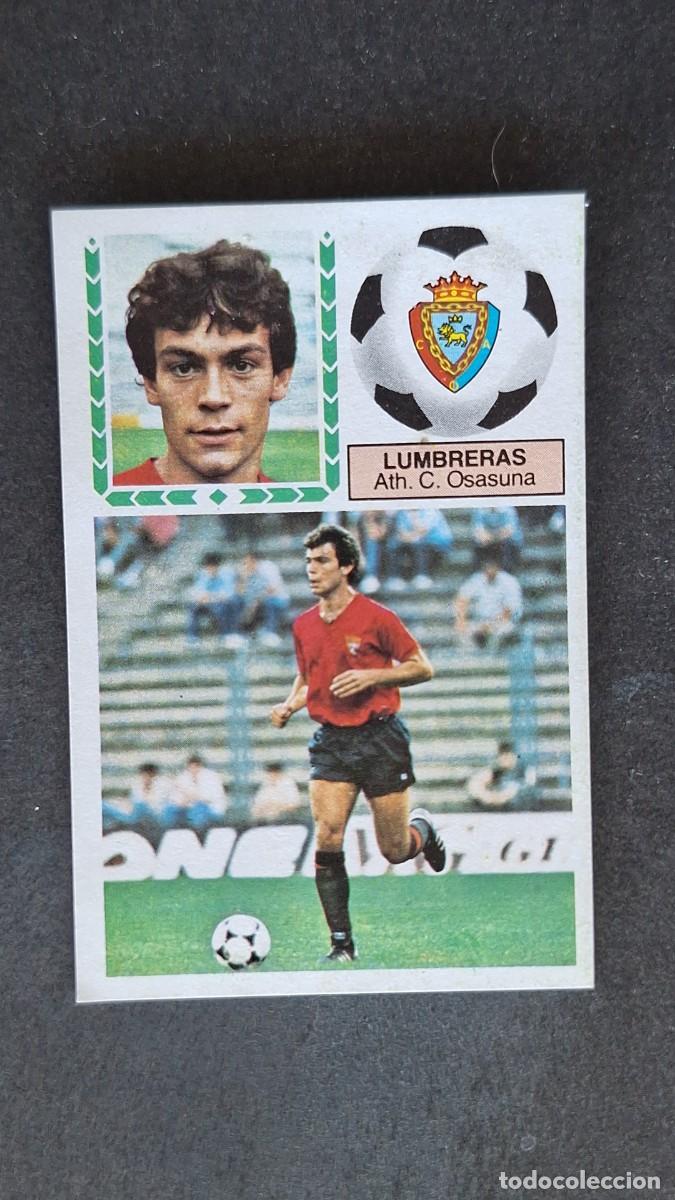 Football Stickers: L4 LUMBRERAS C. A. OSASUNA LIGA ESTE 1983 1984 83 84 DESPEGADO RECUPERADO