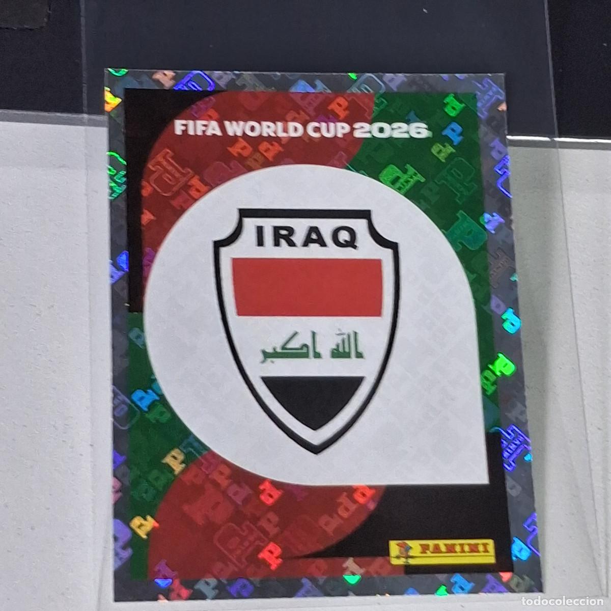 Football Stickers: A40 IRQ1 EMBLEM ESCUDO BADGE LOGO 1 IRAQ IRQ 1 MUNDIAL FIFA WORLD CUP 2026 STICKER PANINI