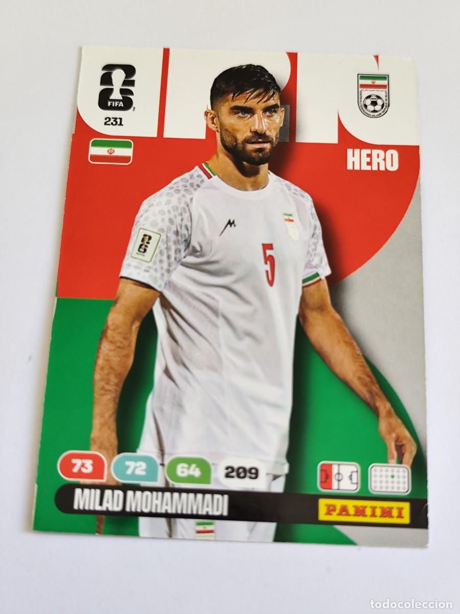 Cromos de F&uacute;tbol: FIFA WORLD CUP 2026 PANINI ADRENALYN XL 231 MILAD MOHAMMADI - HERO IRAN