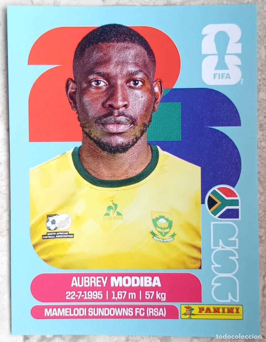 Cromos de F&uacute;tbol: Figurina Panini 2026 Cromo World Cup Usa Mundial 2026 Aubrey Modiba South Africa n RSA 4