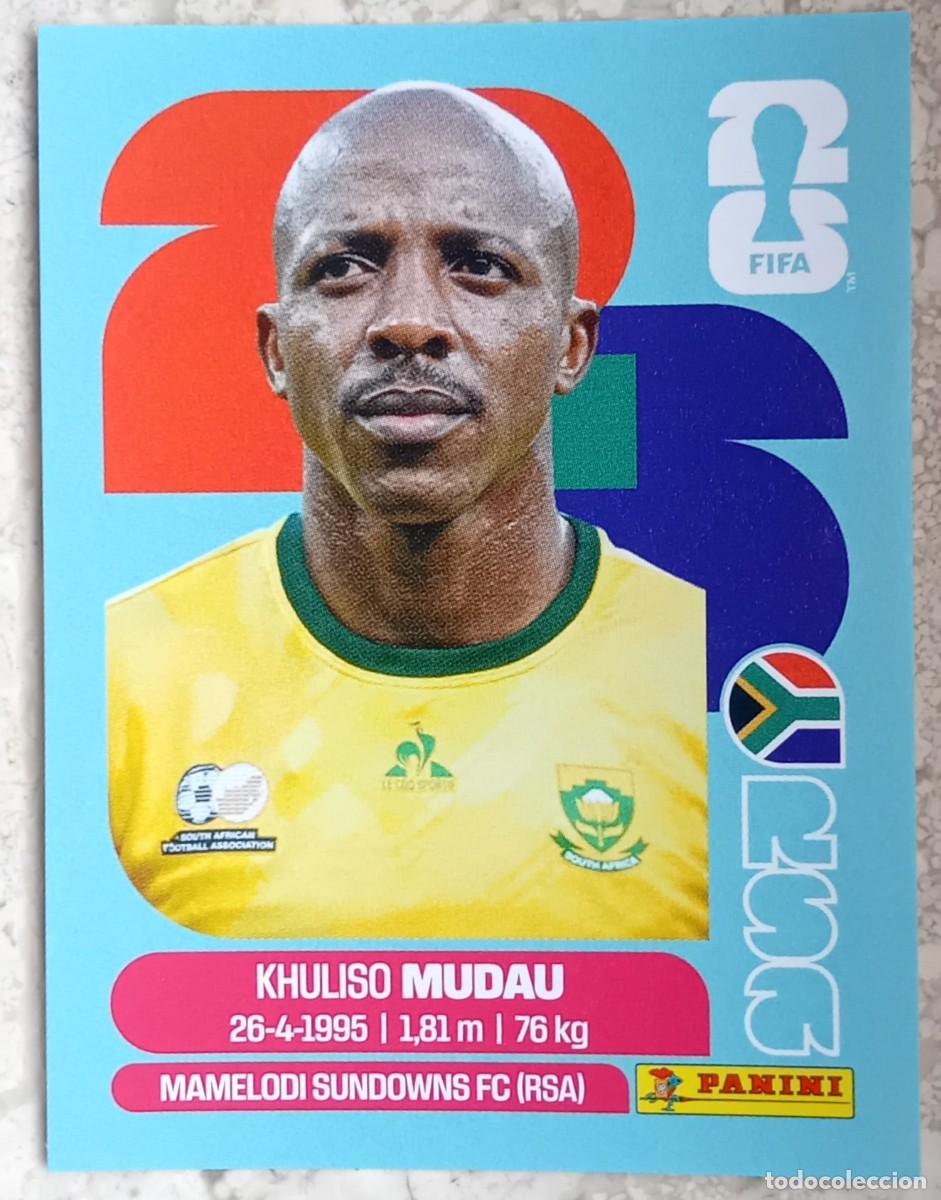 Cromos de F&uacute;tbol: Figurina Panini 2026 Cromo World Cup Usa Mundial 2026 Khuliso Mudau South Africa n RSA 9