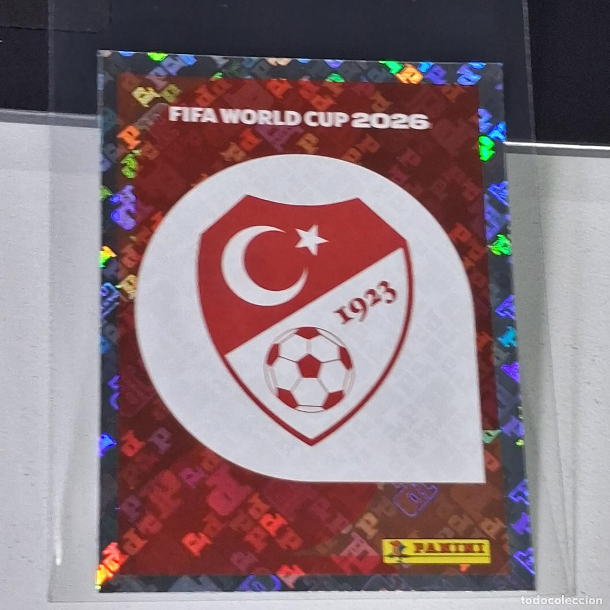 Cromos de F&uacute;tbol: A40 TUR1 EMBLEM ESCUDO BADGE LOGO 1 TURQU&Iacute;A TUR MUNDIAL FIFA WORLD CUP 2026 STICKER PANINI