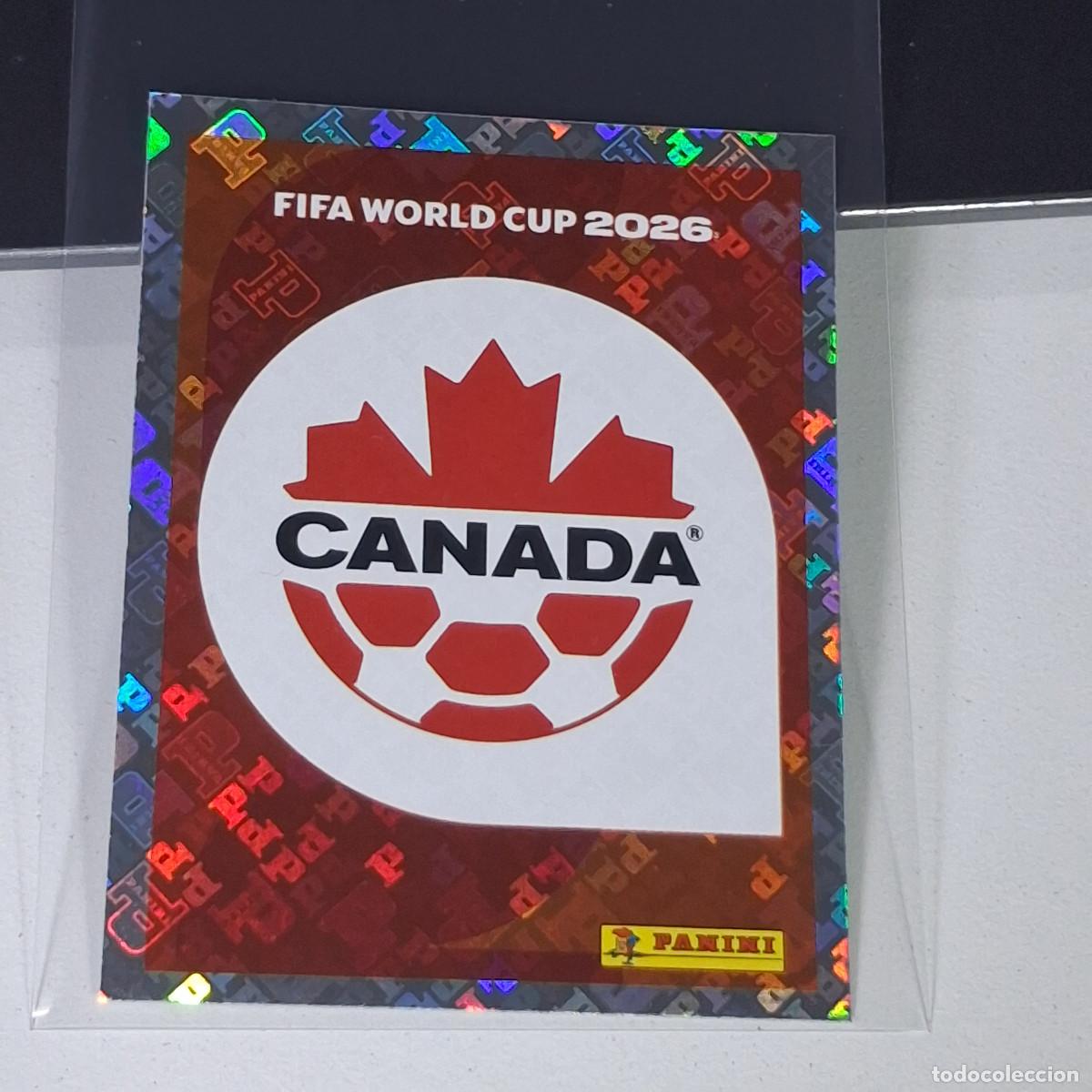 Cromos de F&uacute;tbol: A40 CAN 1 CAN1 ESCUDO LOGO BADGE 1 CANADA MUNDIAL FIFA WORLD CUP 2026 STICKER PANINI