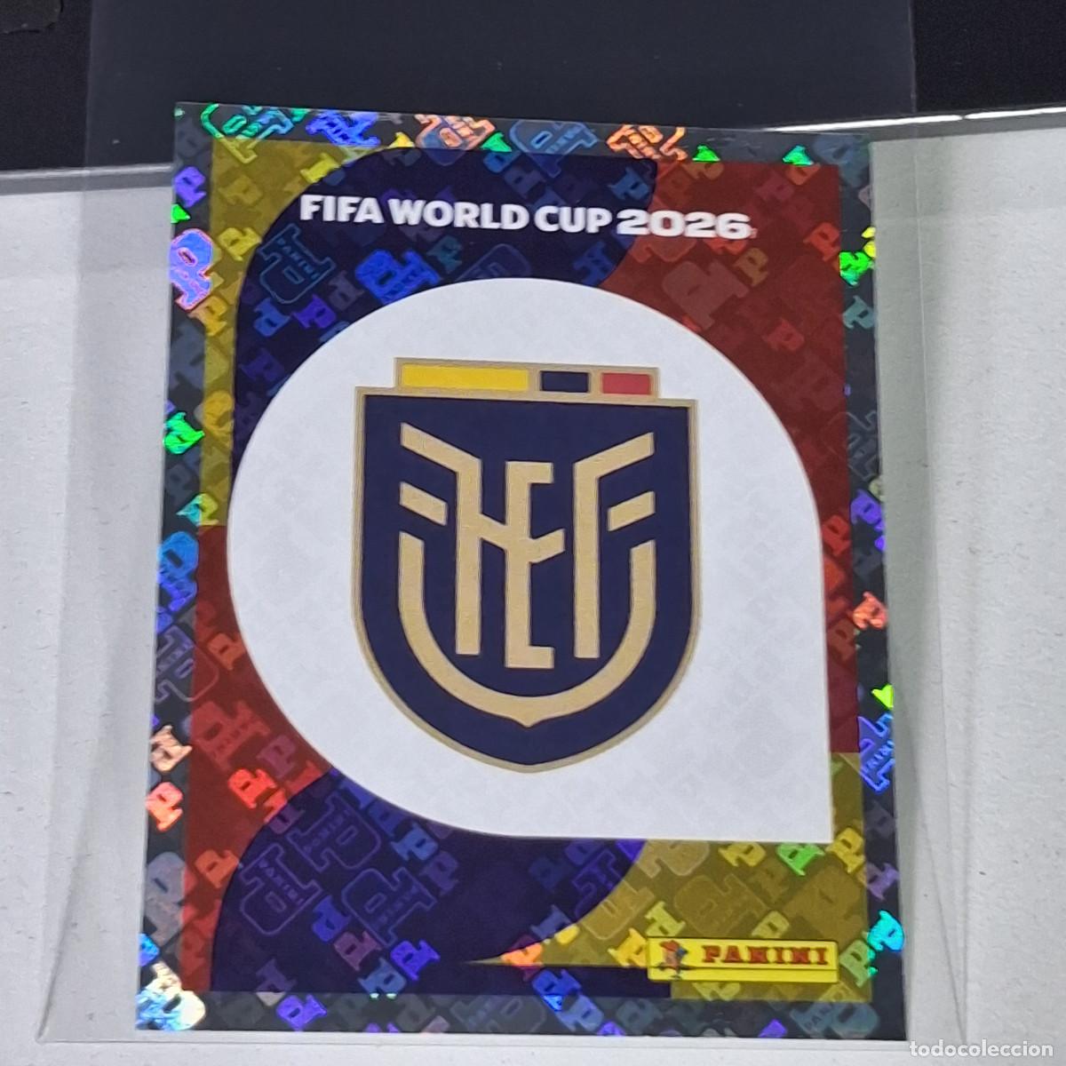 Cromos de F&uacute;tbol: A40 ECU1 EMBLEM ESCUDO 1 ECUADOR ECU MUNDIAL FIFA WORLD CUP 2026 STICKER PANINI