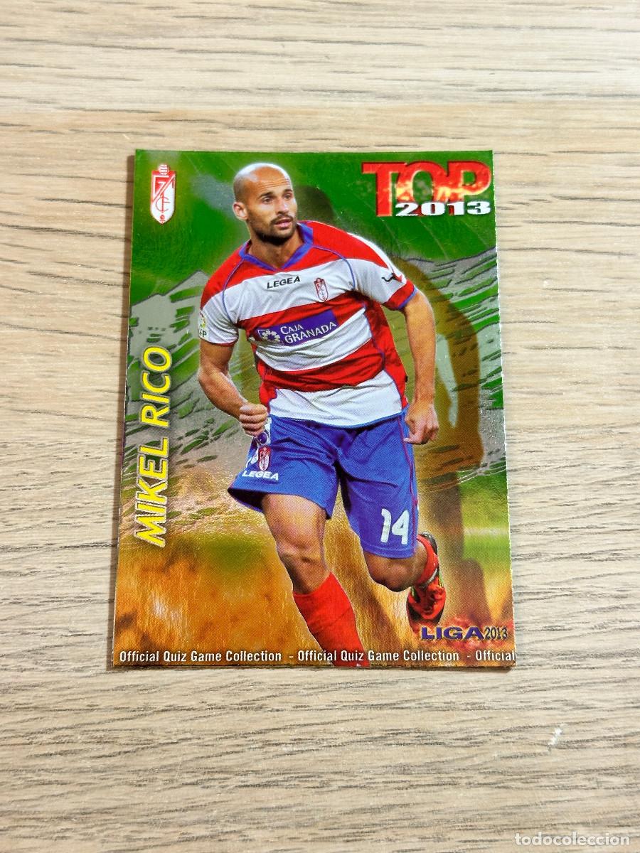 Fu&szlig;ball-Sticker: 593 MIKEL RICO TOP GRANADA BRILLO LISO VERDE 12 13 MUNDICROMO 2012 2013