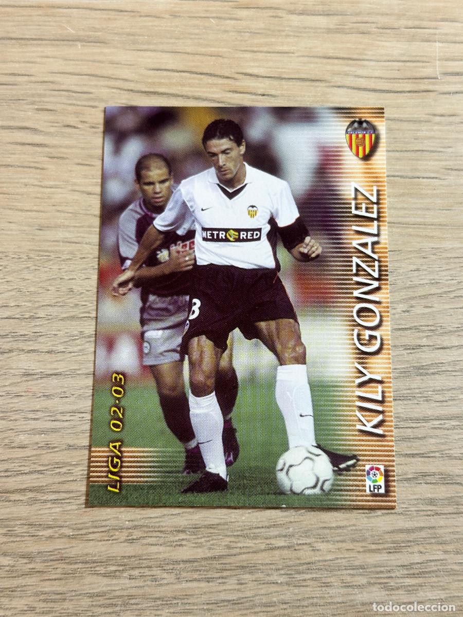 Cromos de F&uacute;tbol: KILY GONZALEZ n&ordm; 318 VALENCIA MEGAFICHAS 2002 2003 MEGACRACKS PANINI 02 03