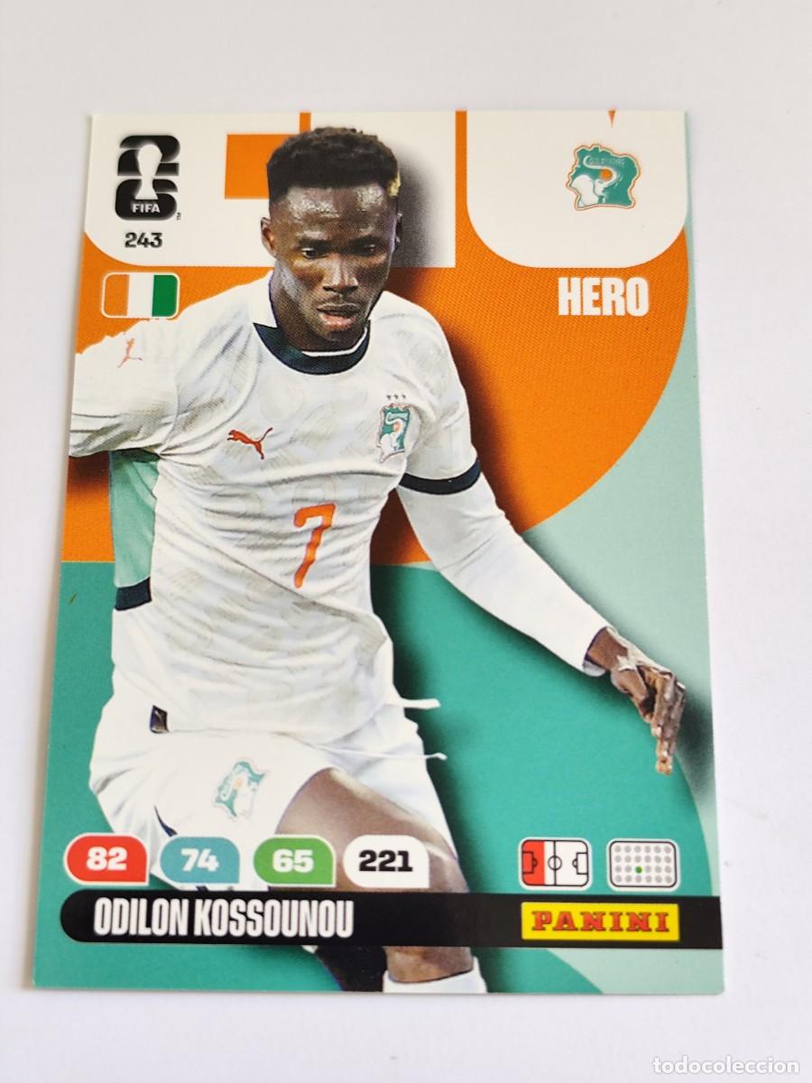 Cromos de F&uacute;tbol: FIFA WORLD CUP 2026 PANINI ADRENALYN XL 243 ODILON KOSSONOU - HERO COSTA DE MARFIL