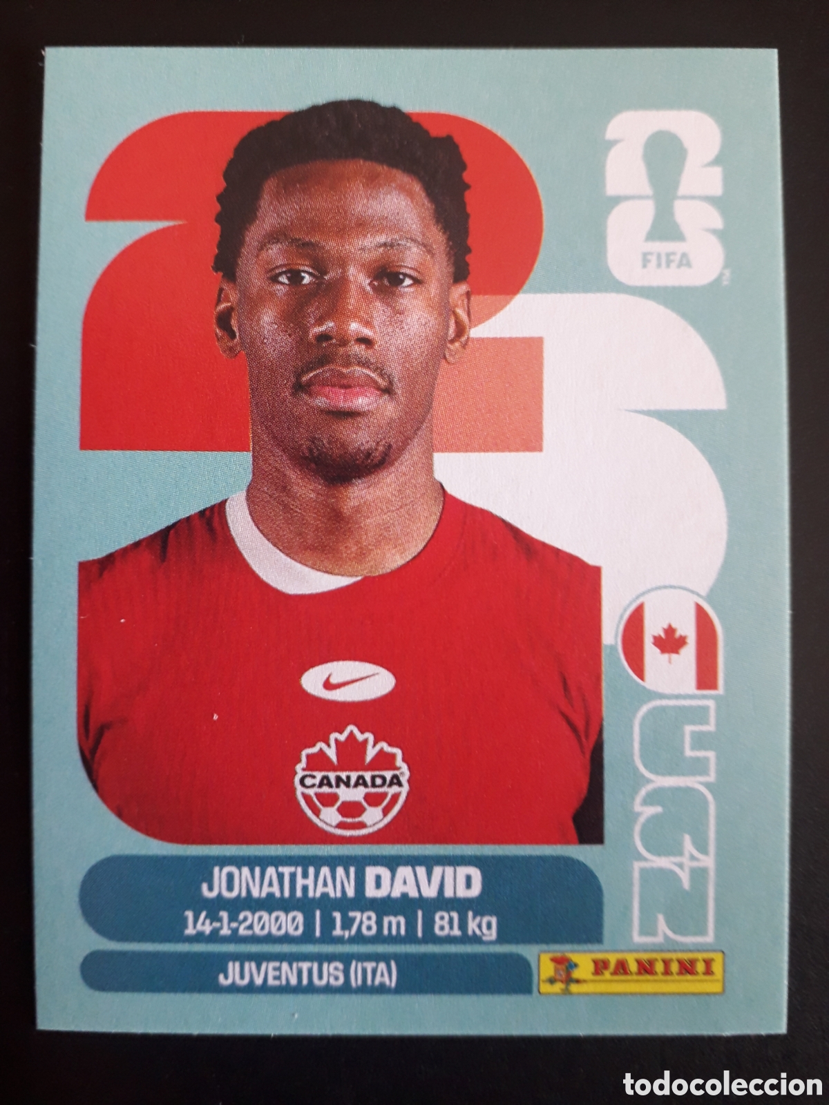 Football Stickers: DAVID CANAD&Aacute; CAN 20 MUNDIAL F&Uacute;TBOL 2026 FIFA WORLD CUP PANINI SIN PEGAR PEDIDO M&Iacute;NIMO 3&euro;