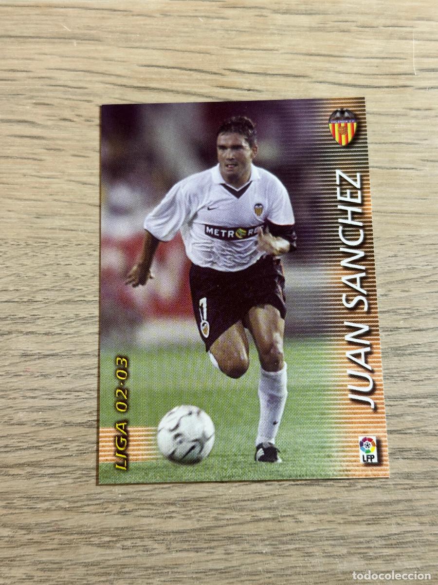 Football Stickers: JUAN SANCHEZ n&ordm; 322 VALENCIA MEGAFICHAS 2002 2003 MEGACRACKS PANINI 02 03
