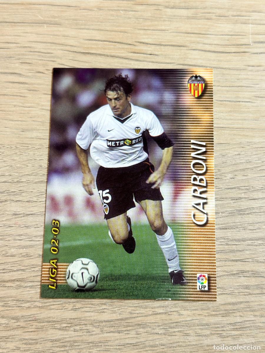 Football Stickers: CARBONI n&ordm; 312 VALENCIA MEGAFICHAS 2002 2003 MEGACRACKS PANINI 02 03