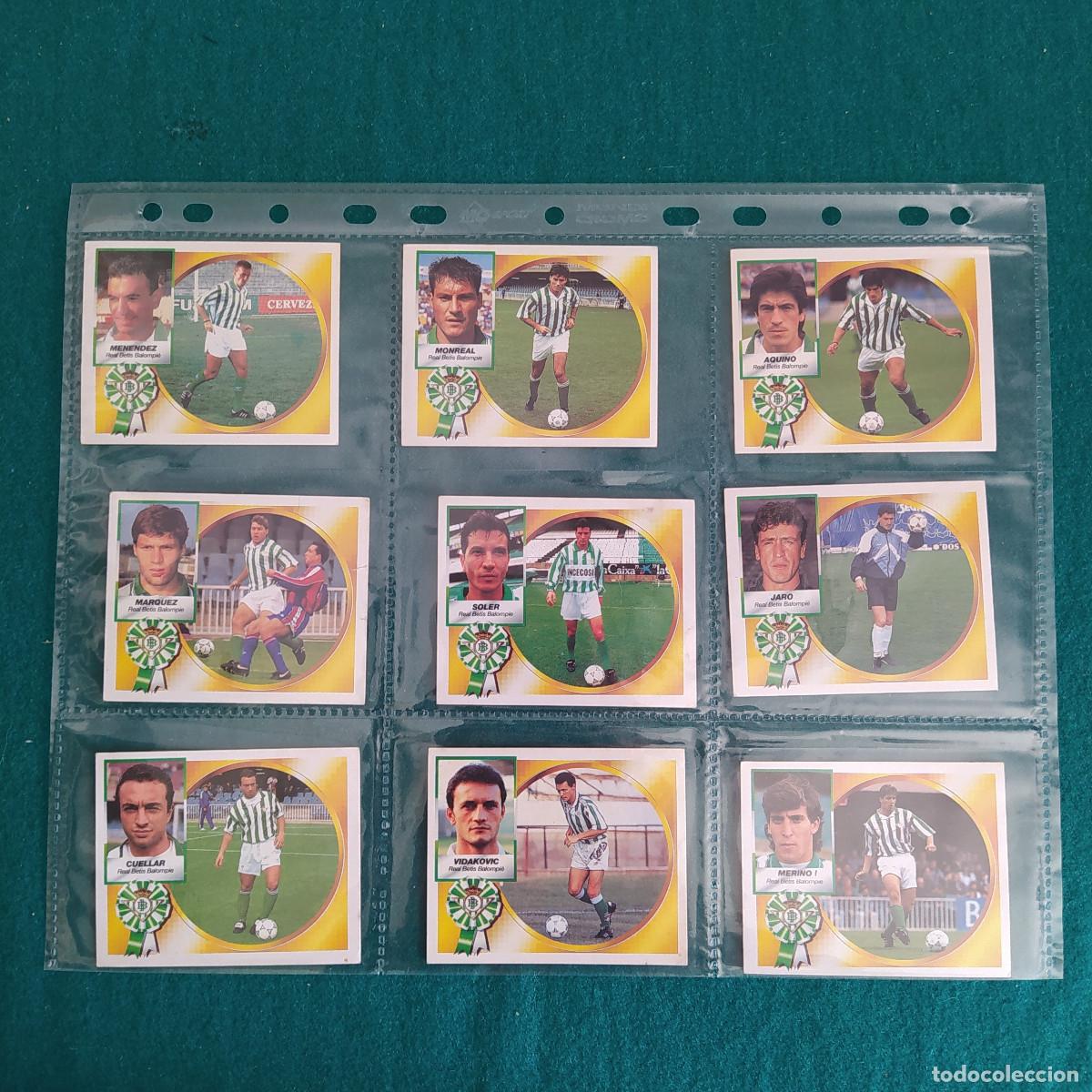 Cromos de F&uacute;tbol: 9 CROMOS LIGA ESTE 94 95 1994 1995 BETIS