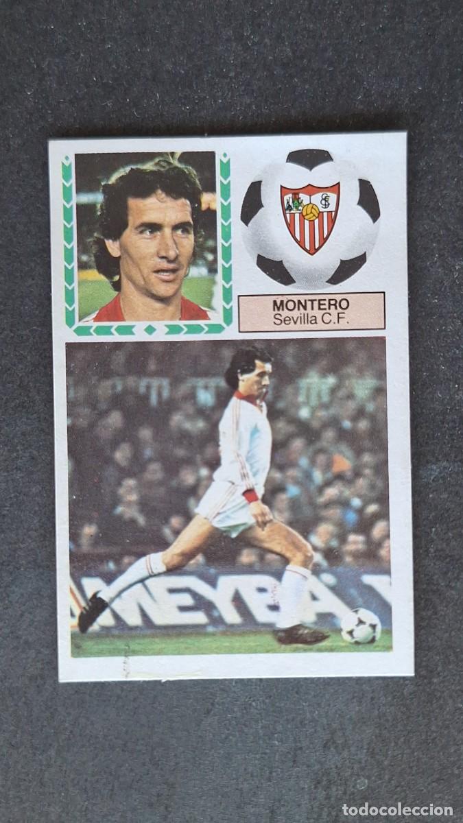 Fu&szlig;ball-Sticker: L4 MONTERO SEVILLA C. F. LIGA ESTE 1983 1984 83 84 DESPEGADO RECUPERADO