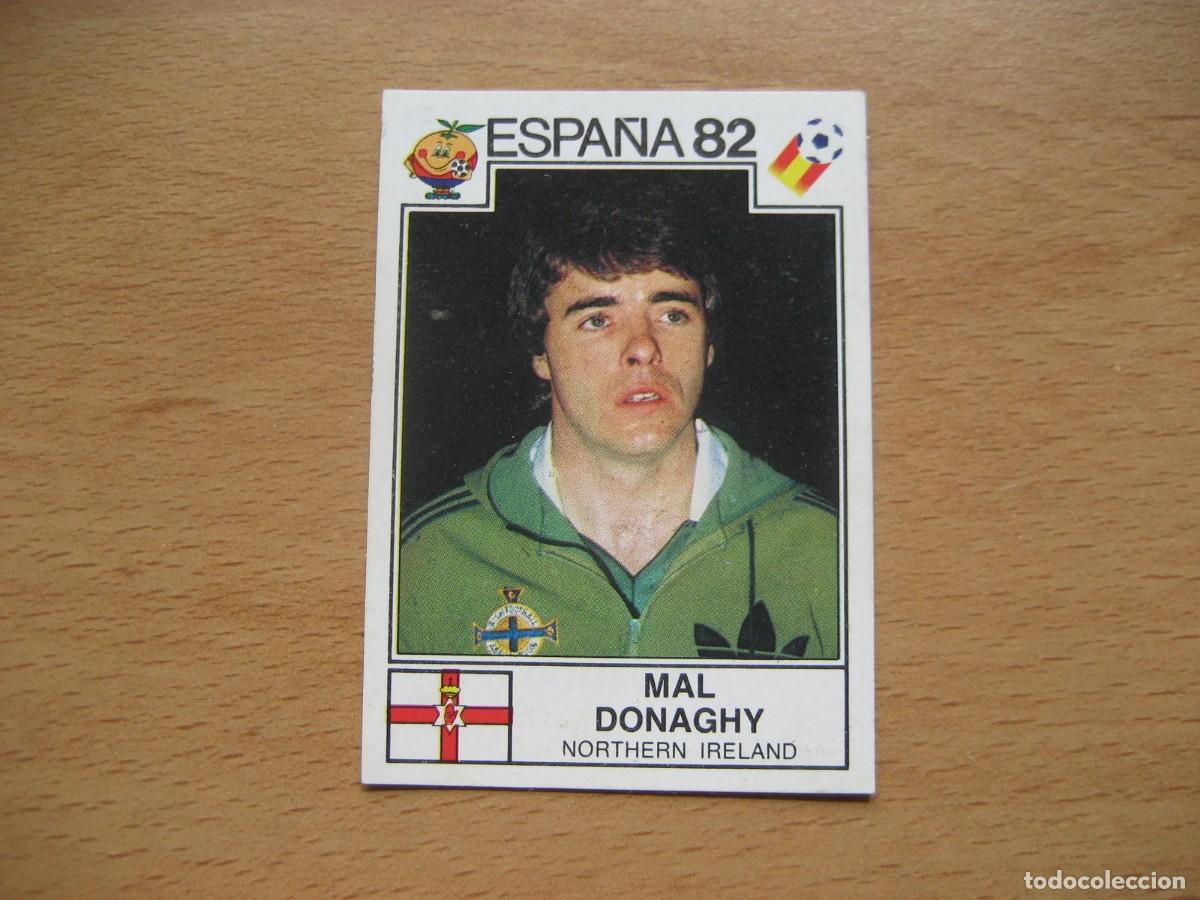 Fu&szlig;ball-Sticker: ESPA&Ntilde;A 82 - N&ordm; 335 MAL DONAGHY - IRLANDA DEL NORTE - PANINI
