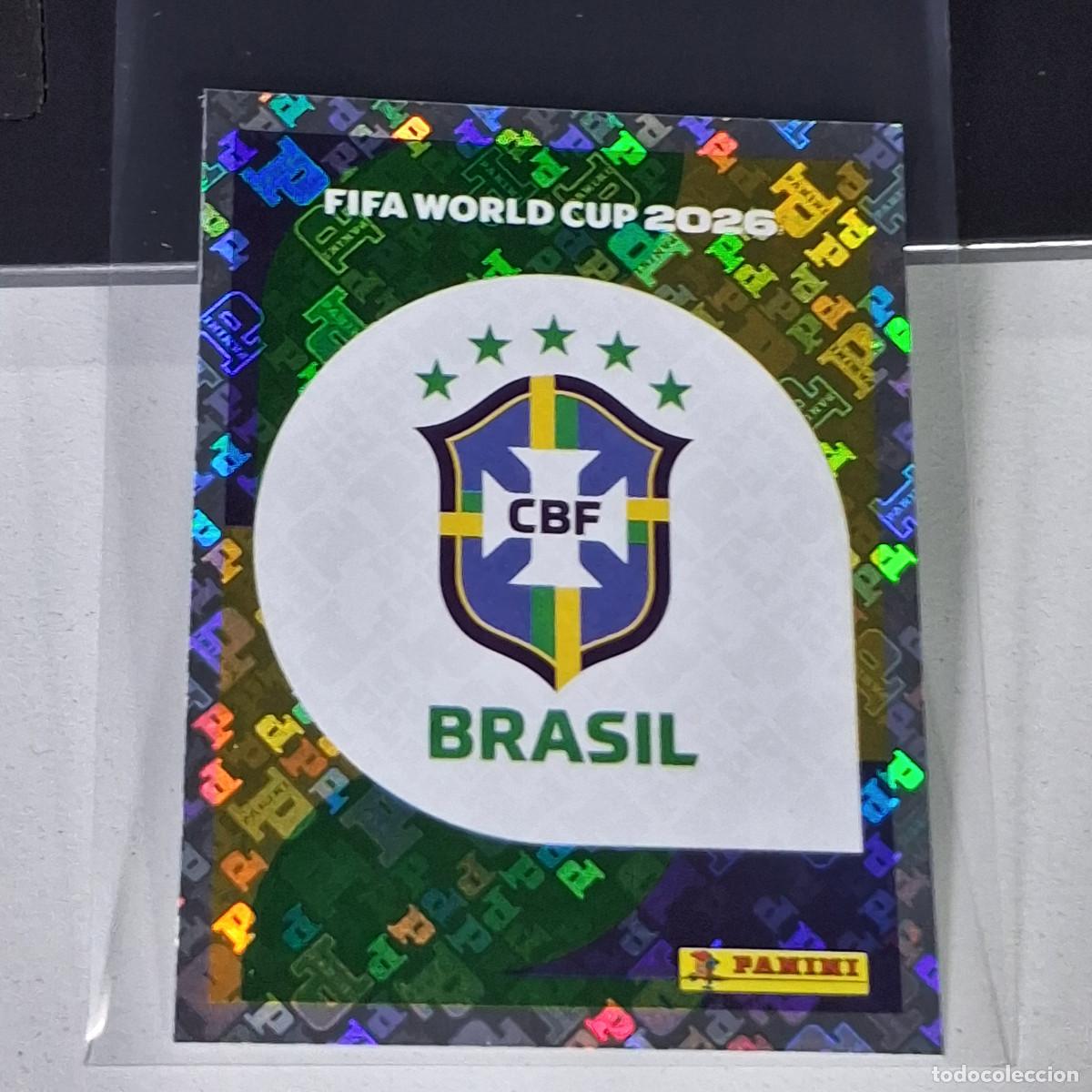 Figurine di Calcio: A40 BRA 1 BRA1 LOGO BADGE ESCUDO BRAZIL BRASIL MUNDIAL FIFA WORLD CUP 2026 STICKER PANINI