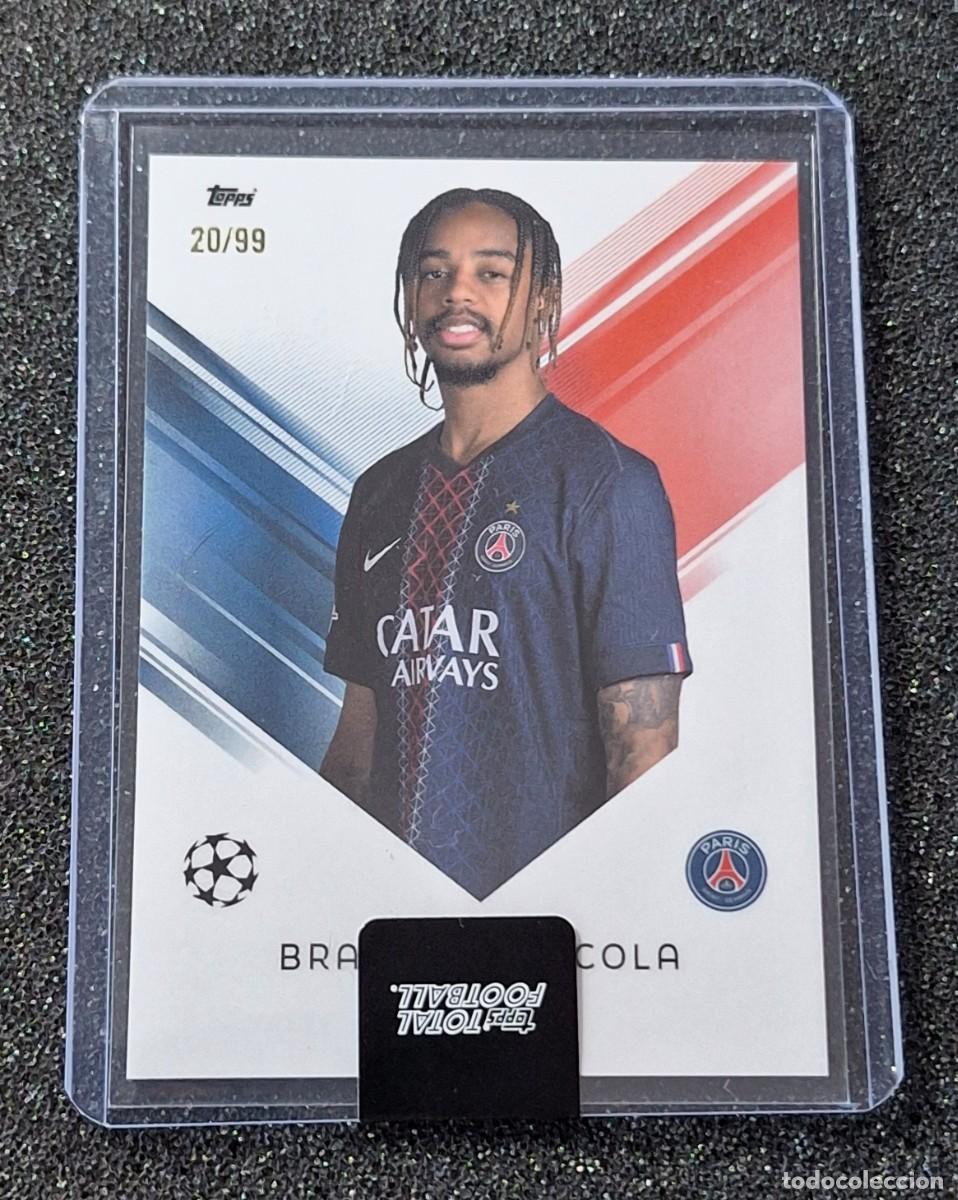 Figurine di Calcio: Bradley Barcola Paris Saint-Germain PSG Topps Total Football 20/99