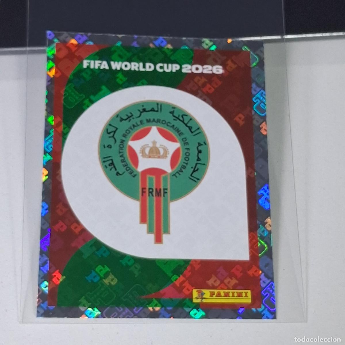 Figurine di Calcio: A40 MAR1 MAR 1 ESCUDO MARRUECOS MOROCCO MUNDIAL FIFA WORLD CUP 2026 STICKER PANINI