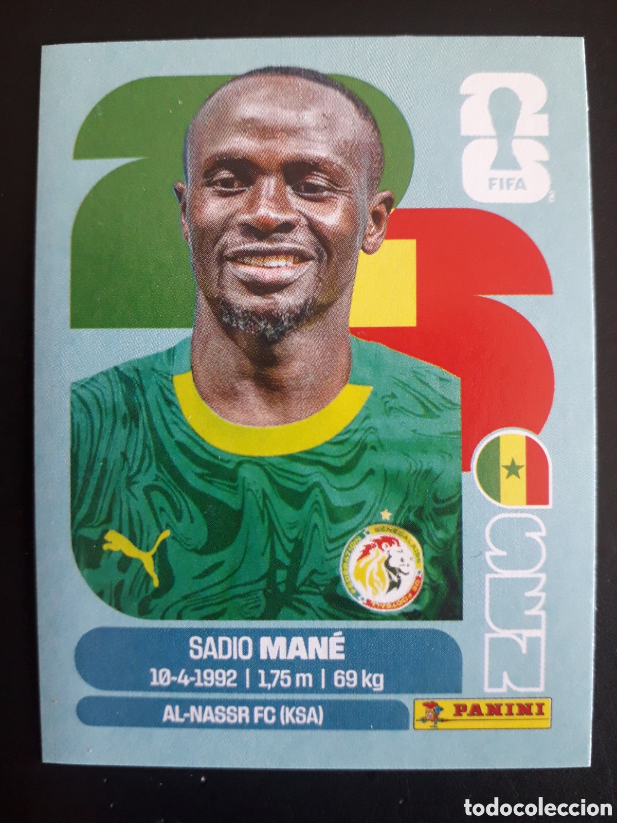Cromos de F&uacute;tbol: SADIO MAN&Eacute; SENEGAL SEN 15 MUNDIAL F&Uacute;TBOL 2026 FIFA WORLD CUP PANINI SIN PEGAR PEDIDO M&Iacute;NIMO 3&euro;
