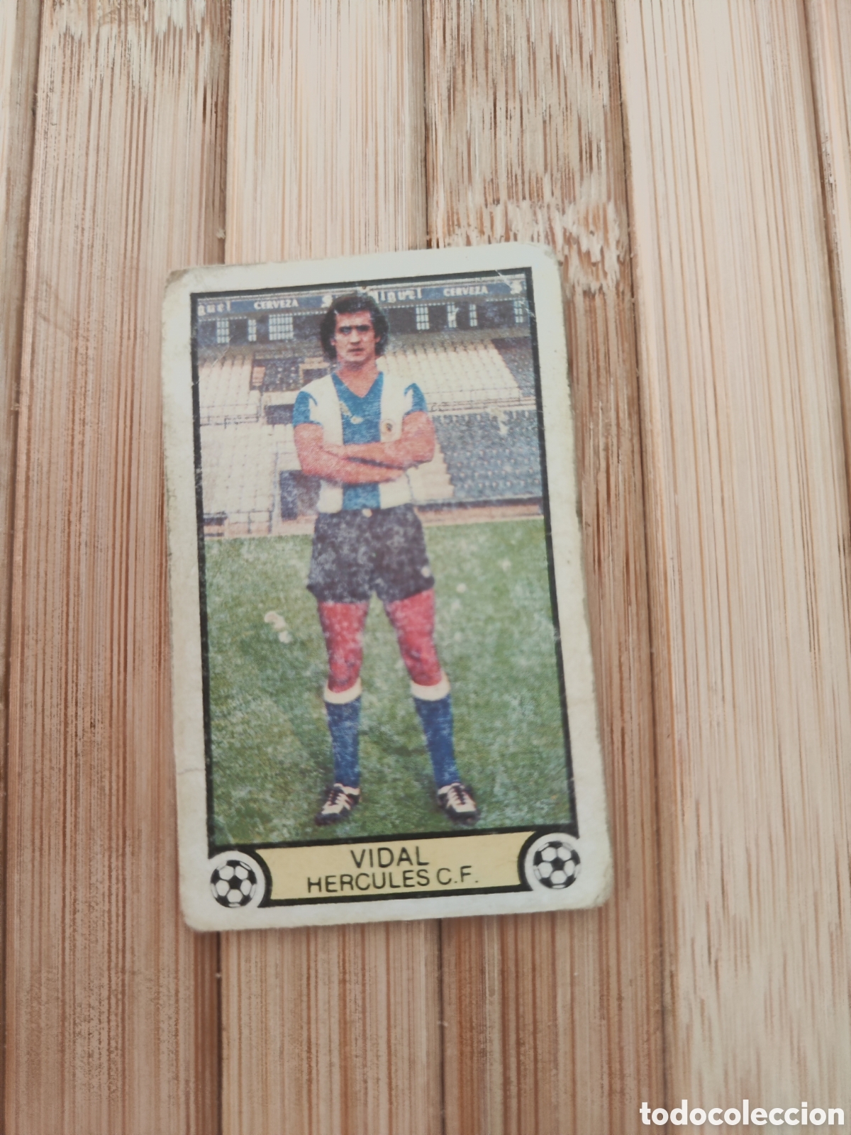 Fu&szlig;ball-Sticker: Este 79 80 sin pegar H&eacute;rcules Vidal sobado