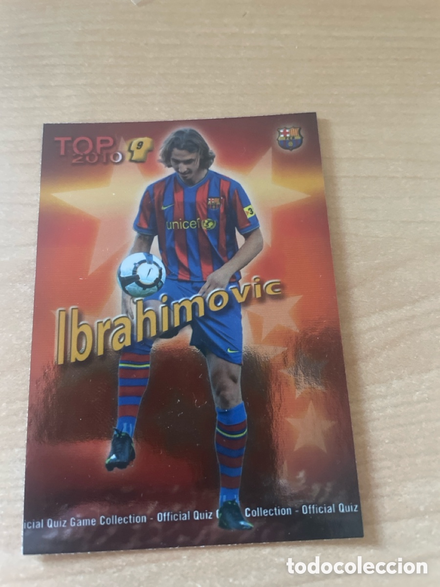 Cromos de f&uacute;tbol: Cromo Ibrahimovic 2010