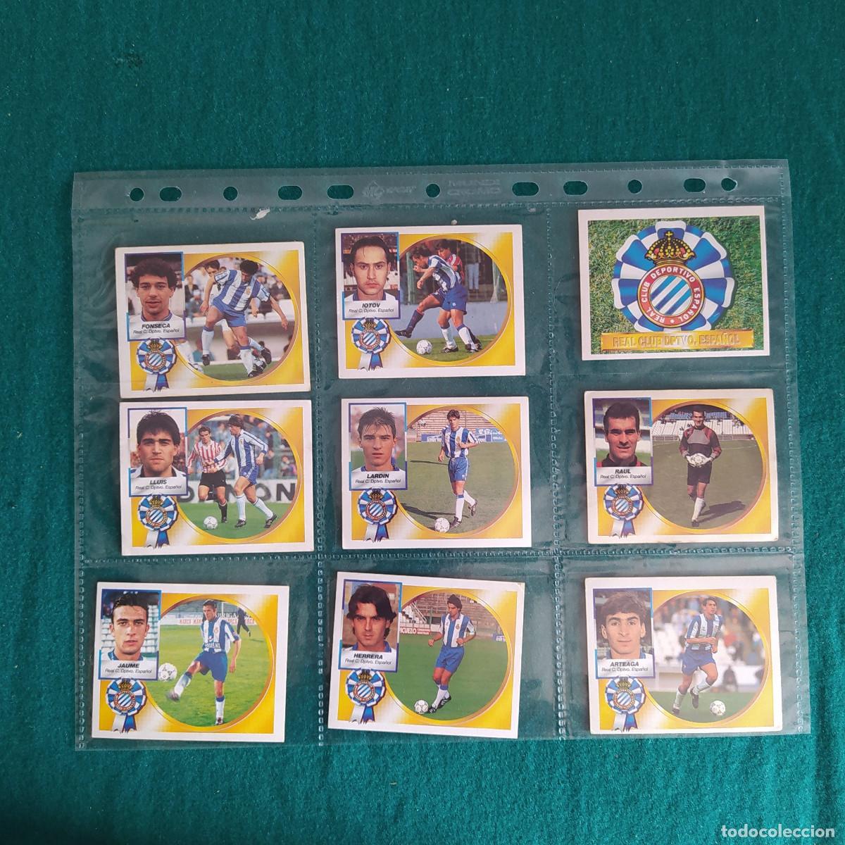 Cromos de Futebol: 9 CROMOS LIGA ESTE 94 95 1994 1995 ESPA&Ntilde;OL