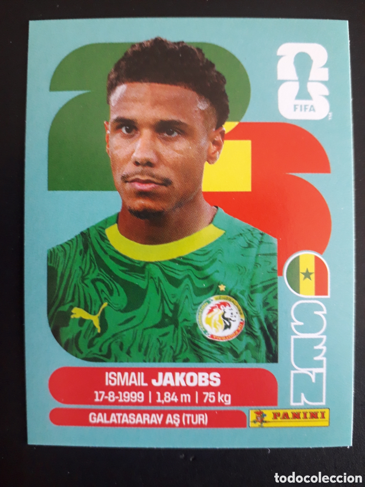 Cromos de F&uacute;tbol: JAKOBS SENEGAL SEN 6 MUNDIAL F&Uacute;TBOL 2026 FIFA WORLD CUP PANINI SIN PEGAR PEDIDO M&Iacute;NIMO 3&euro;