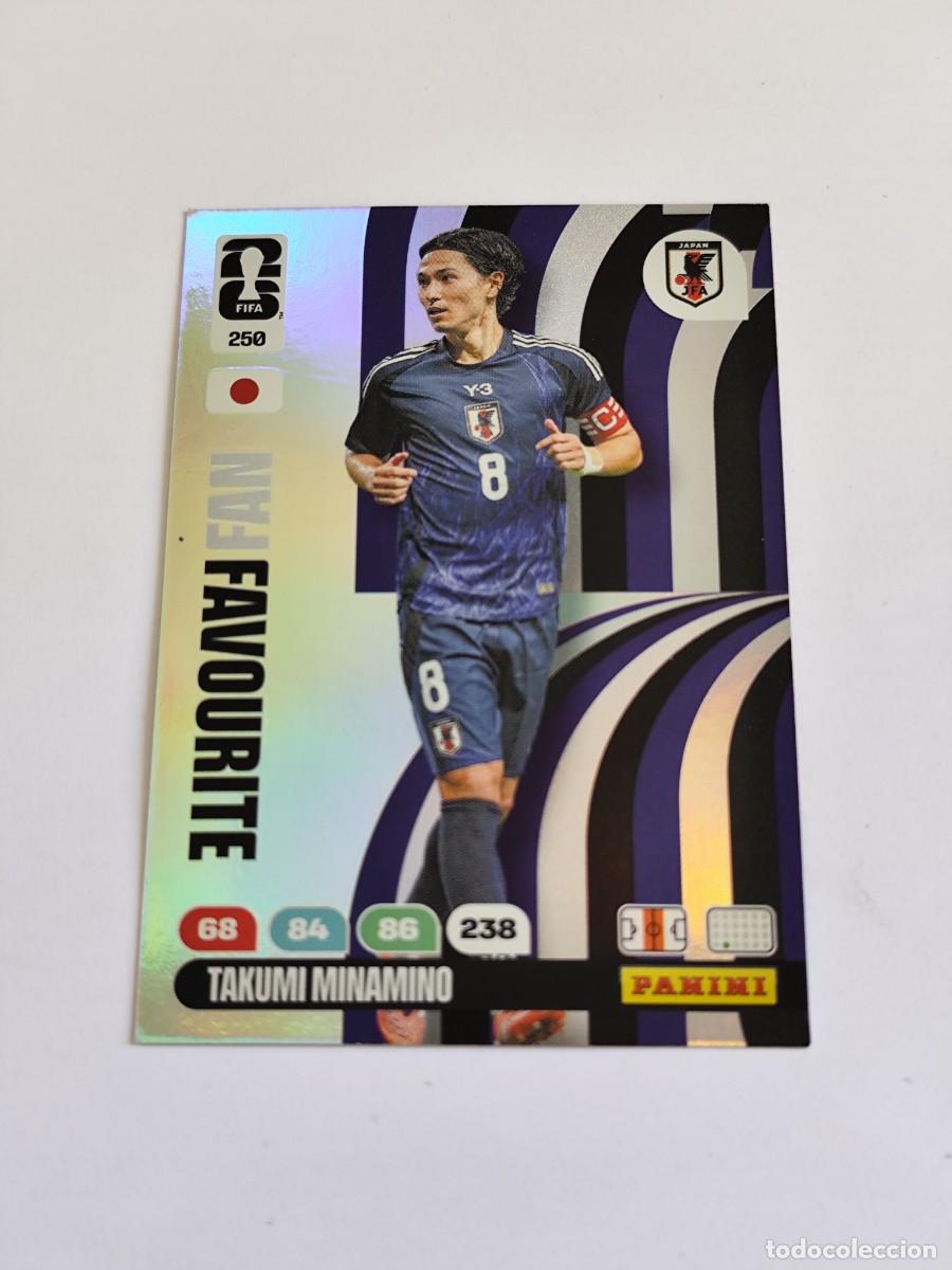 Cromos de F&uacute;tbol: FIFA WORLD CUP 2026 PANINI ADRENALYN XL 250 TAKUMI MINAMINO - FAN FAVOURITE JAPON