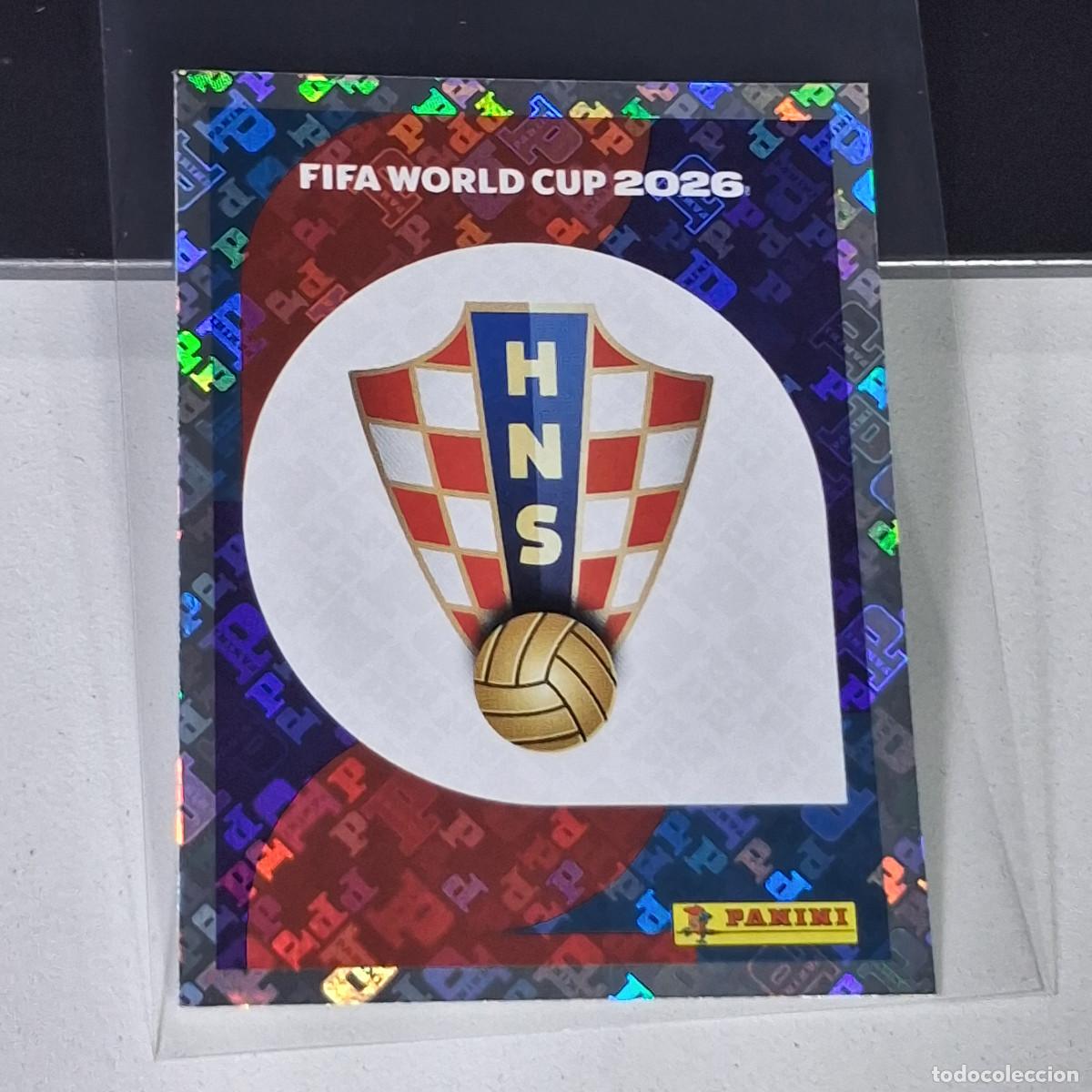 Cromos de F&uacute;tbol: A40 CRO1 EMBLEM ESCUDO LOGO BADGE 1 CROACIA CRO MUNDIAL FIFA WORLD CUP 2026 STICKER PANINI