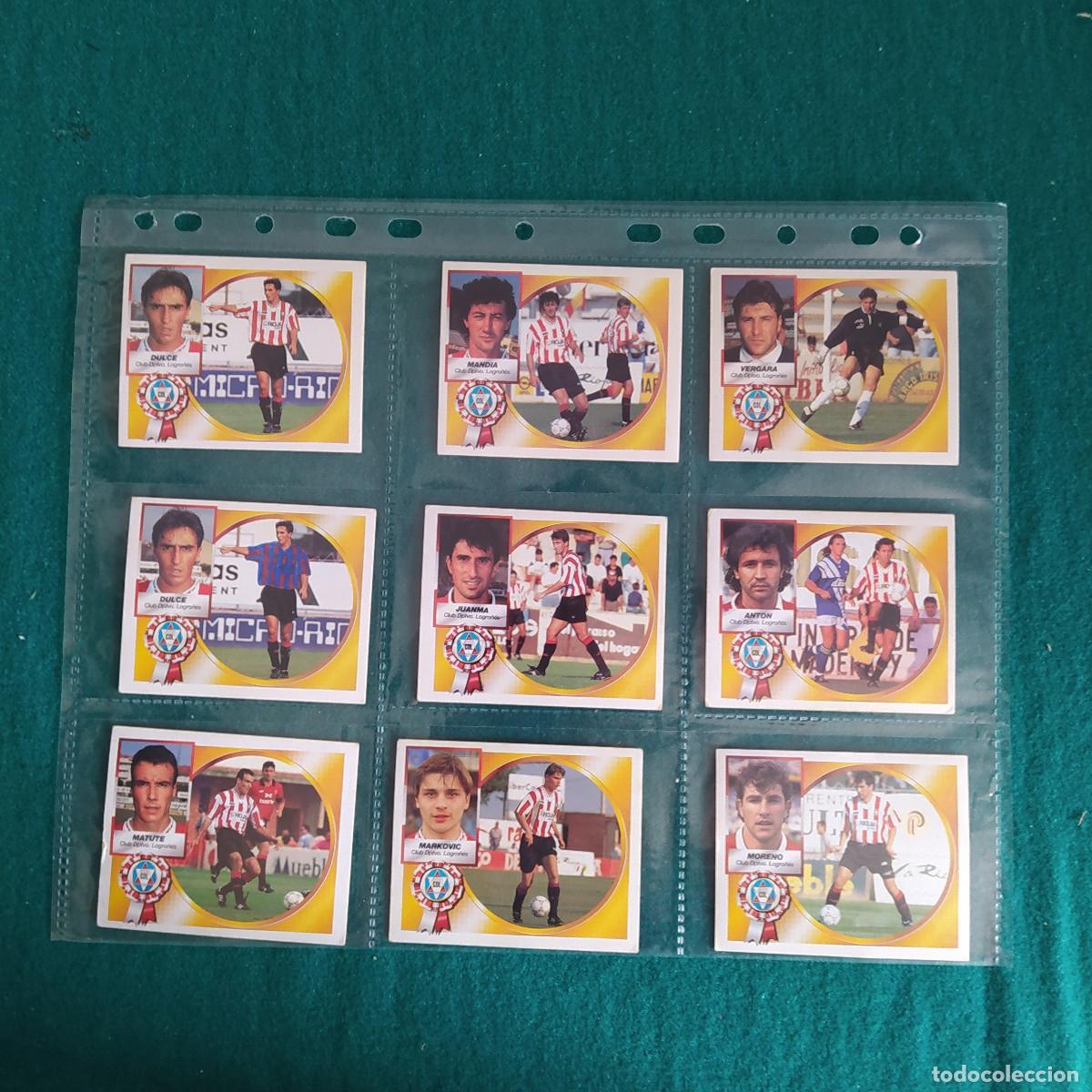 Cromos de Futebol: 9 CROMOS LIGA ESTE 94 95 1994 1995 LOGRO&Ntilde;ES