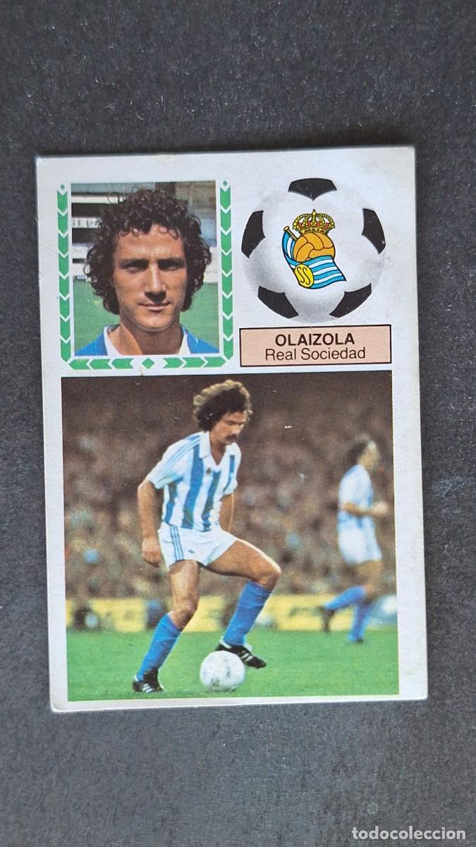 Cromos de F&uacute;tbol: L4 OLAIZOLA REAL SOCIEDAD LIGA ESTE 1983 1984 83 84 DESPEGADO RECUPERADO