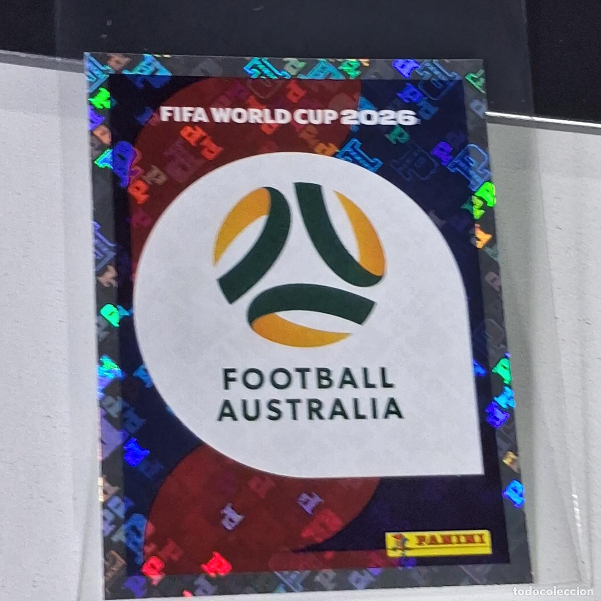 Cromos de F&uacute;tbol: A40 AUS1 EMBLEM ESCUDO 1 AUSTRALIA AUS MUNDIAL FIFA WORLD CUP 2026 STICKER PANINI