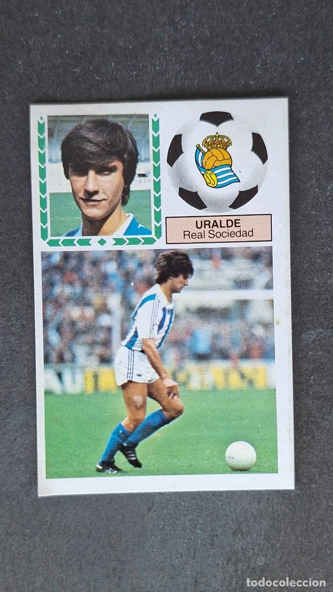 Cromos de F&uacute;tbol: L4 URALDE REAL SOCIEDAD LIGA ESTE 1983 1984 83 84 DESPEGADO RECUPERADO