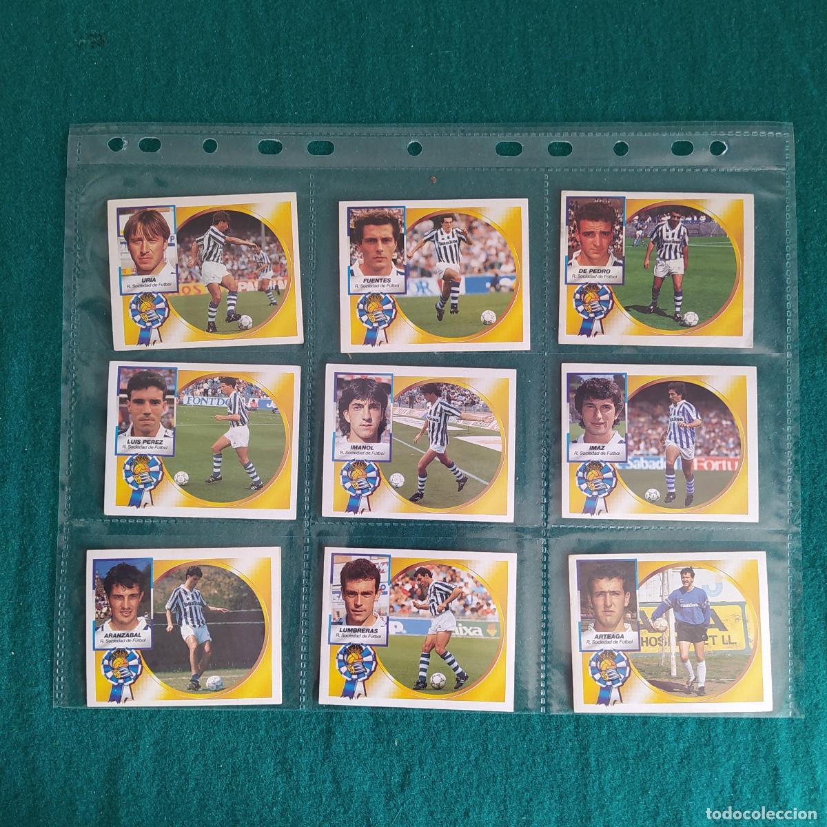 Cromos de Futebol: 9 CROMOS LIGA ESTE 94 95 1994 1995 SOCIEDAD