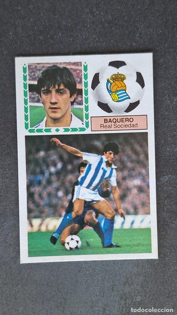 Cromos de F&uacute;tbol: L4 BAQUERO REAL SOCIEDAD LIGA ESTE 1983 1984 83 84 DESPEGADO RECUPERADO