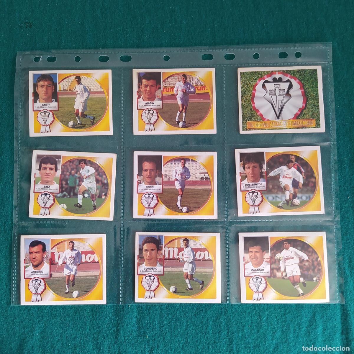 Cromos de Futebol: 9 CROMOS LIGA ESTE 94 95 1994 1995 ALBACETE