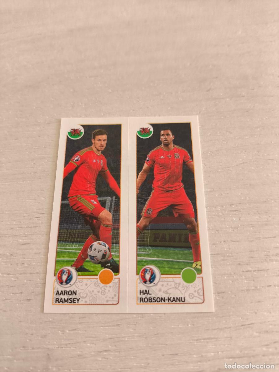 Cromos de F&uacute;tbol: 206 Aaron Ramsey / Hal Robson-Kanu GALES PANINI EUROCOPA EURO FRANCIA 2016 NO LIGA ESTE