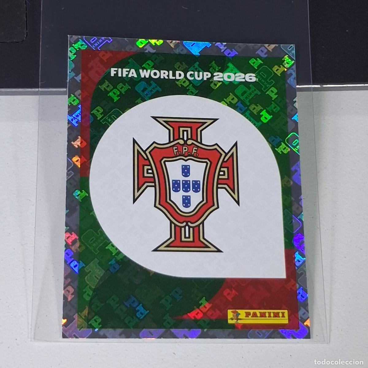 Cromos de F&uacute;tbol: A40 POR 1 POR1 ESCUDO LOGO BADGE PORTUGAL MUNDIAL FIFA WORLD CUP 2026 STICKER PANINI