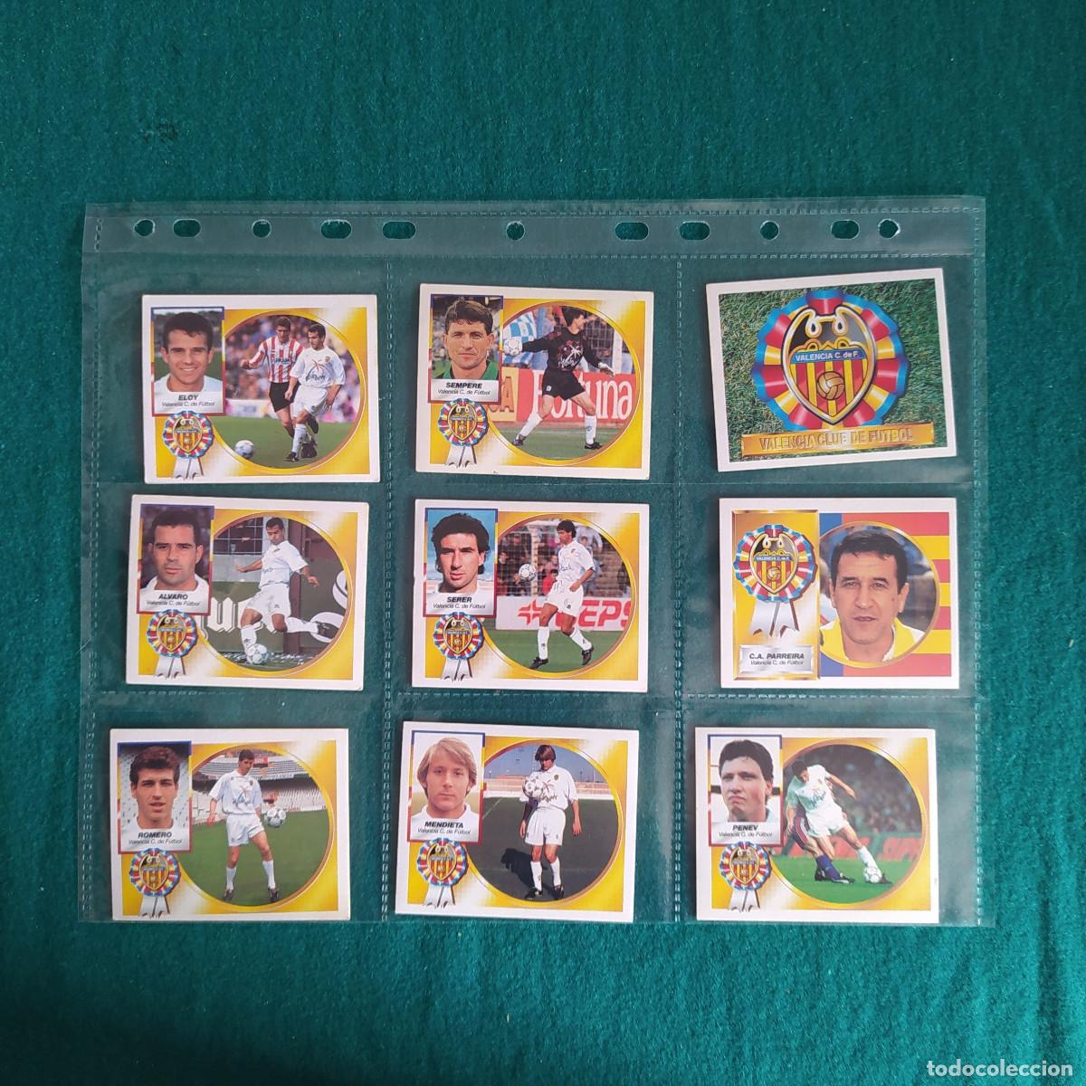 Cromos de Futebol: 9 CROMOS LIGA ESTE 94 95 1994 1995 VALENCIA
