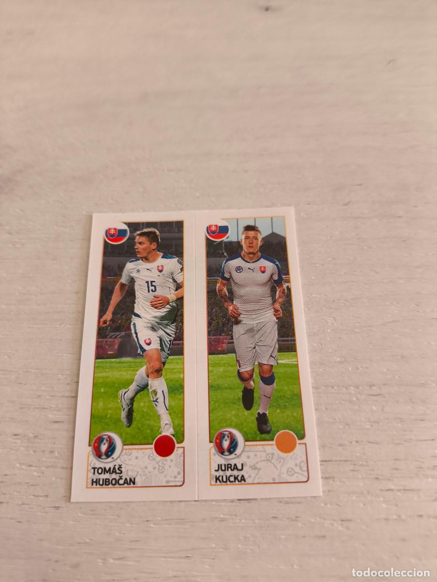 Cromos de F&uacute;tbol: 210 Tom&aacute;&scaron; Hubočan / Juraj Kucka ESLOVAQUIA PANINI EUROCOPA EURO FRANCIA 2016 NO LIGA ESTE