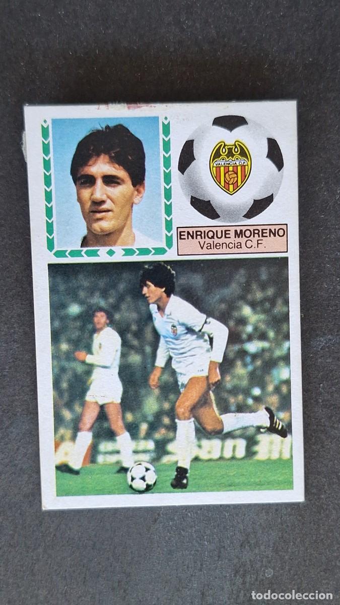 Cromos de F&uacute;tbol: L4 ENRIQUE MORENO VALENCIA C. F. LIGA ESTE 1983 1984 83 84 DESPEGADO RECUPERADO