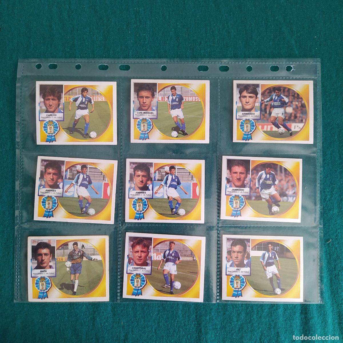 Cromos de Futebol: 9 CROMOS LIGA ESTE 94 95 1994 1995 OVIEDO