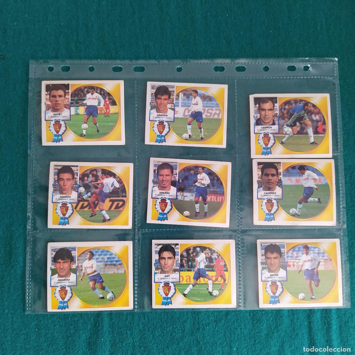 Cromos de Futebol: 9 CROMOS LIGA ESTE 94 95 1994 1995 ZARAGOZA