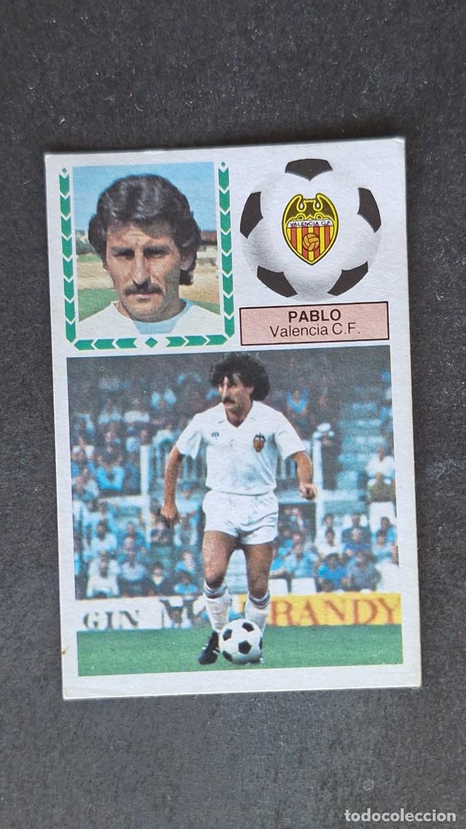 Fu&szlig;ball-Sticker: L4 PABLO VALENCIA C. F. LIGA ESTE 1983 1984 83 84 DESPEGADO RECUPERADO