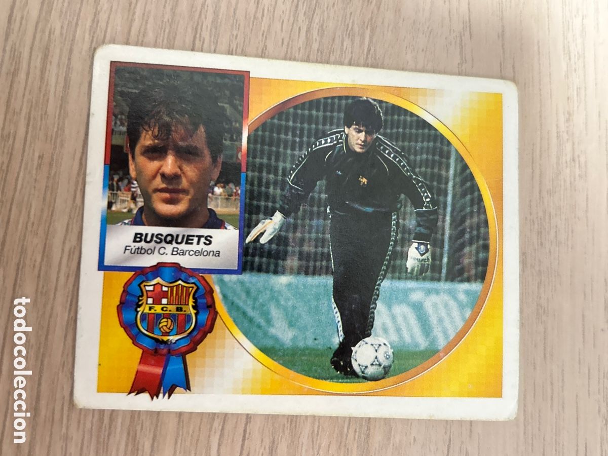 Fu&szlig;ball-Sticker: BUSQUETS F. C. BARCELONA LIGA ESTE 1994 1995 94 95 NUNCA PEGADO SIN PEGAR