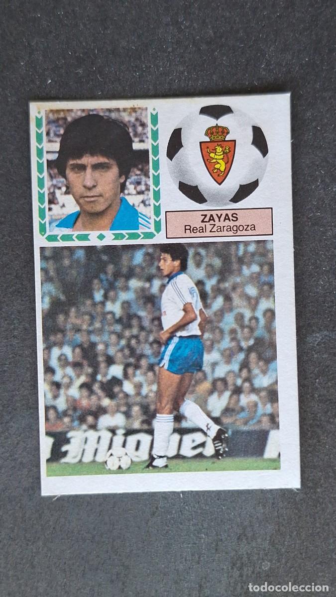 Cromos de F&uacute;tbol: L4 ZAYAS REAL ZARAGOZA LIGA ESTE 1983 1984 83 84 DESPEGADO RECUPERADO