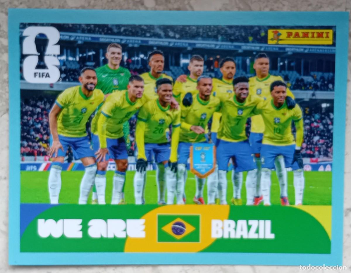Cromos de F&uacute;tbol: Figurina Panini 2026 Cromo World Cup Usa Mundial 2026 squadra alineaci&oacute;n team Brazil BRA 13 Vinicius